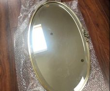Brass Oval Mirror