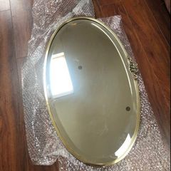 Brass Oval Mirror