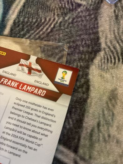 Frank Lampard 2014 World cup prizm card