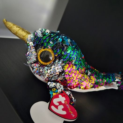 TY Flippable Beanie Narwhal