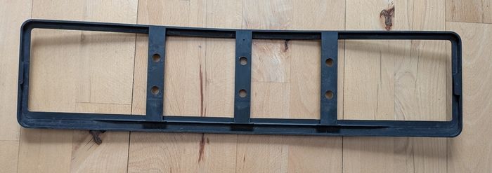 Car registration plate holder