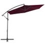 Cantilever Umbrella with Aluminium Pole Bordeaux Red 300 cm Image 4