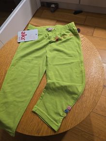 girls leggings green age 6