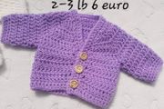 Handmade premature baby cardigans 2-3 lb and 3-5lb