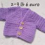 Handmade premature baby cardigans 2-3 lb and 3-5lb Image 3
