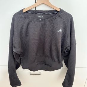 Adidas cropped running sweatshirt