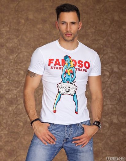 man t shirt size s sm with print
