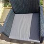 Garden Rattan set. 2 Seater Sofa, 2 Armchairs, 2 Planters, Coffee Table.table Image 5