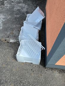 Freezer baskets and tray