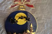 Newbridge Silverware Gold Plated Santa Sleigh Christmas Tree Decoration