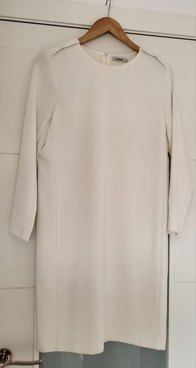 J. LINDEBERG ivory long sleeve dress Sz 40 ( Fit 10 UK) - Rrp 130 (New)