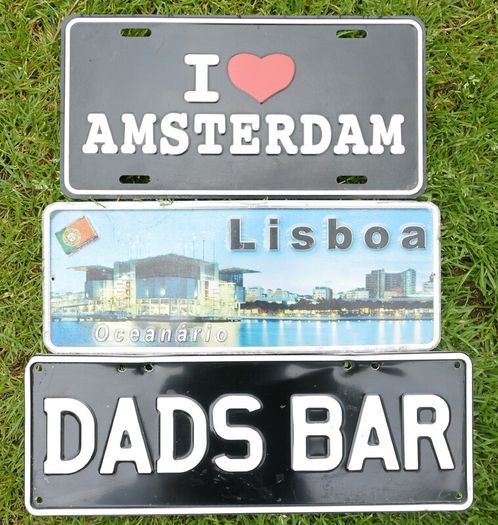 Vintage Wall Decor Car License Plaque Poster (20 each)