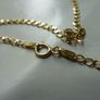 9ct Gold and Jade Pendant Necklace, Chinese Character Design, Italian 375 Chain Image 8