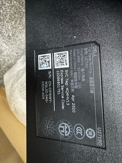 Dell UltraSharp U2719D 27 QHD Monitor