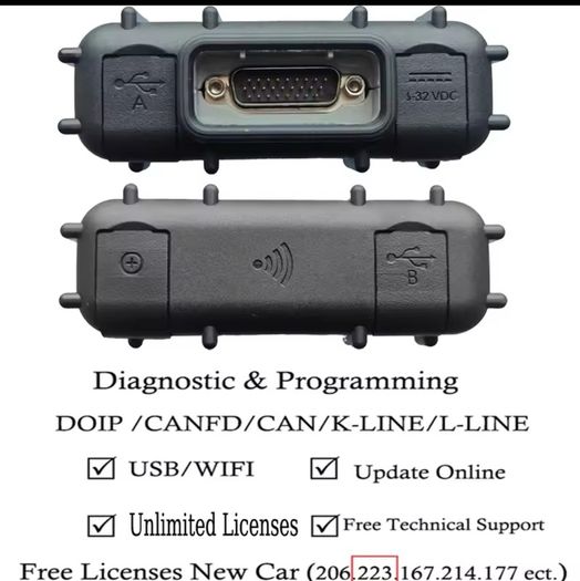 MB Star C6 DOIP wifi Multiplexer with software SSD free license for ben z car w205 w206 w211 204 223 167 214 177 Diagnosis Tool