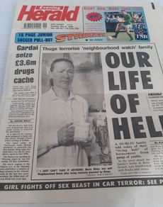 old newspaper evening Herald 1995