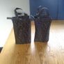 Black & Gold Woven Storage/Gift Bags x 2 for Sale Image 5