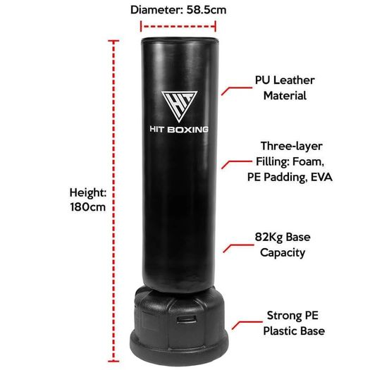 Free standing punch bag