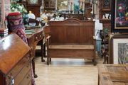 Antique French Oak Hall Bench / Settle