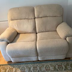 DFS 2 seater electric recliner as new