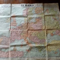Antique School Map of Europe.