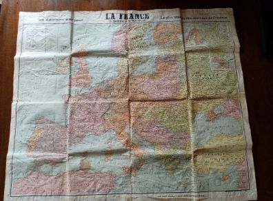 Antique School Map of Europe.