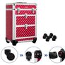 Make-Up Trolley, Cosmetic Case, Make-up case  with 4 Removable, Universal Wheels Image 4