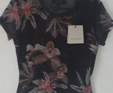 AllSaints Ellie mesh Tee NEW WITH TAGS