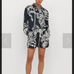 linen shorts and shirt co ord