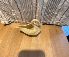 Small Belleek Swan