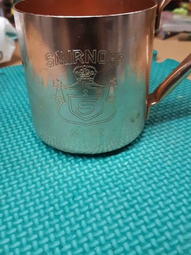 Smirnoff tankard brass