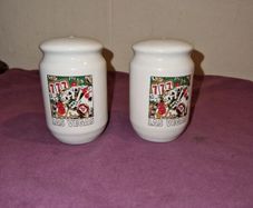 Pair of ceramic Las Vegas Salt and Pepper shakers