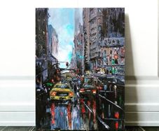Oil painting on canvas.