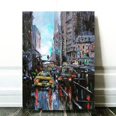 Oil painting on canvas.