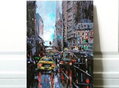 Oil painting on canvas.