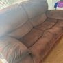 brown 2 seater recliner Image 3