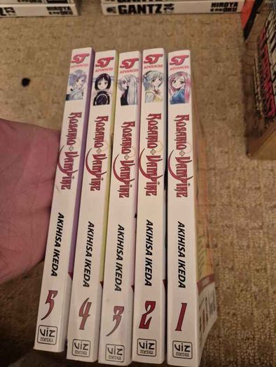 Rosario + Vampire volumes 1,2,3,4,5