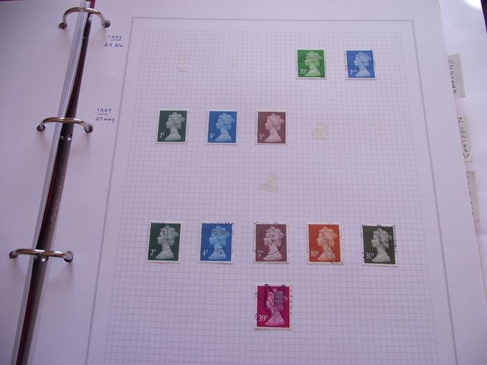 A valuable comprehensive collection of Elizabeth II stamps, hinged in the album (1952-2000)
