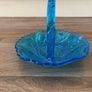 Vintage Pressed Blue Glass Bon Bon Dish Image 4