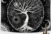 Tree Of Life Tapestry Black And White (multiple Designs, See Photos)