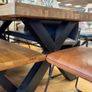 Ex Display Solid Heavy Oak Dining Table 180cm Image 3