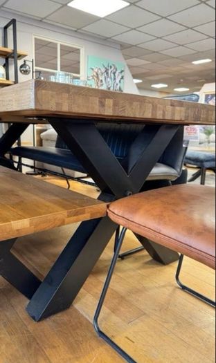 Ex Display Solid Heavy Oak Dining Table 180cm