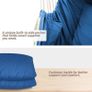 NEW SALE | Hammock Chair Hanging Swing 2 Seat Cushions Included,Strong Webbing Straps and Hooks for Easy Hanging Soft Cotton Weave Hanging Chair Side Pocket Large Tassel Chair Set Comfort Indoor Outdoor Image 6