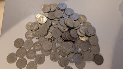Full Lot of 128 Irish 10p Coins - Salmon Design (Pre-Euro)