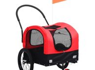 main image for ad 2-in-1 Pet Bike Trailer &amp; Jogging Stroller Red and Black