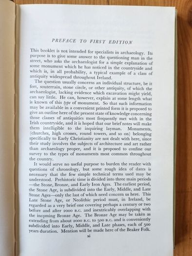 Antiquities Of The Irish Countryside.  By Sean P. Riordain. Hardback With Dustjacket In Good Condition.