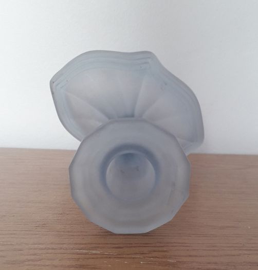 CANDLESTICK - Art Deco - Frosted Glass