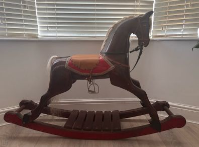 antique rocking horse