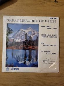 Hervey Alan Great Melodies Of Faith 7 inch EP Pilgrim Records XPR 3001