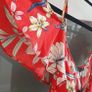 BERSHKA red floral ruffle frill wrap dress Sz S (Fit 8-10UK) - Bnwt Image 5